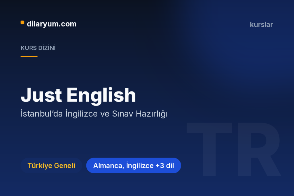 Just English, Türkiye Geneli