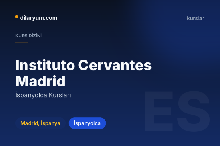 Instituto Cervantes Madrid, Madrid, İspanya